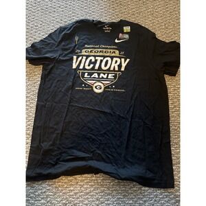 NWT Georgia Bulldogs Nike 2021 National Champions T-Shirt Victory Lane Men's XL